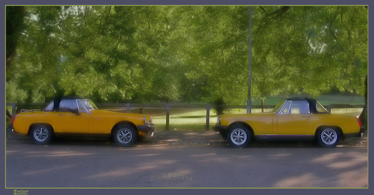 Песня о двух красивых автомобилях... две желтые машины two yellow cars