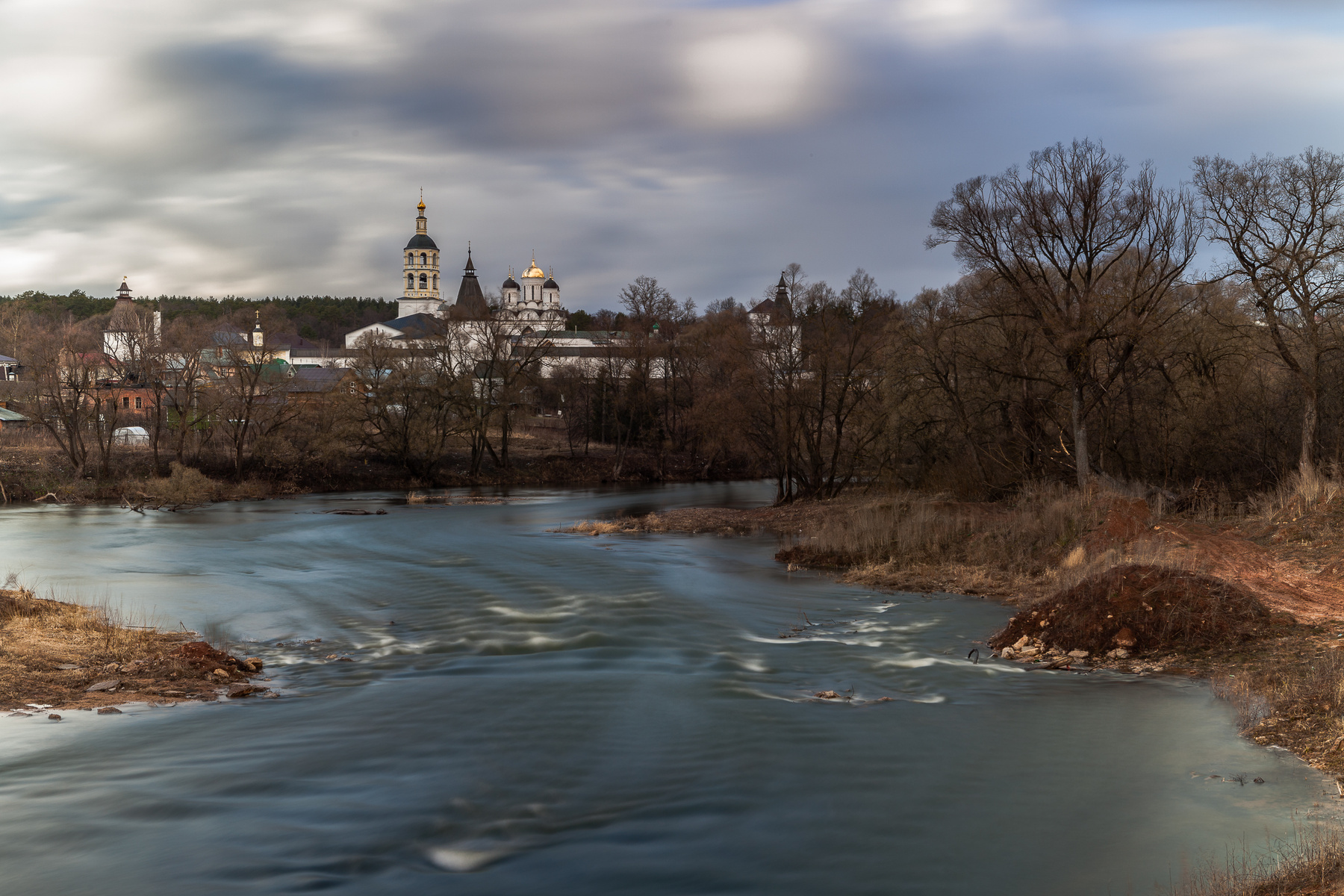 Весна... пейзаж весенний природа боровск пафнутьев монастырь россия города россии монастыри православие