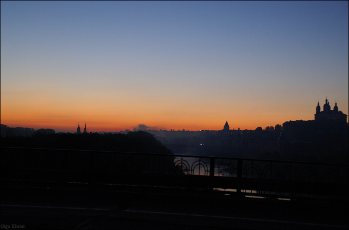 early sun in Smolensk небо Смоленск