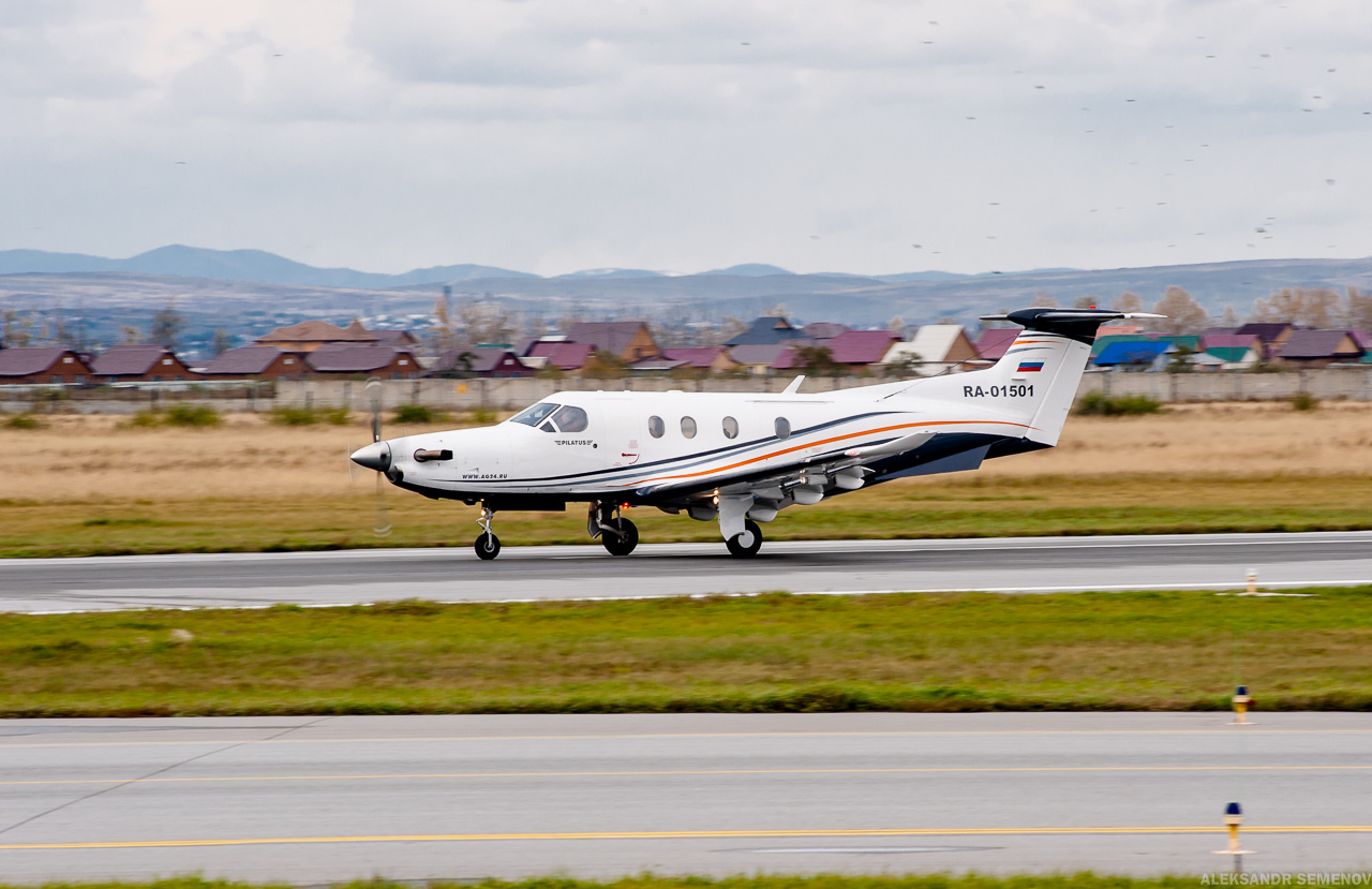 Pilatus PC-12/47 , бортовой № RA-01501 