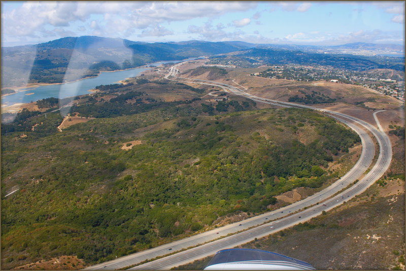 \"Под крылом самолета о чем-то поет...\" Сан Франциско San Francisco San Andreas fault 280 freeway