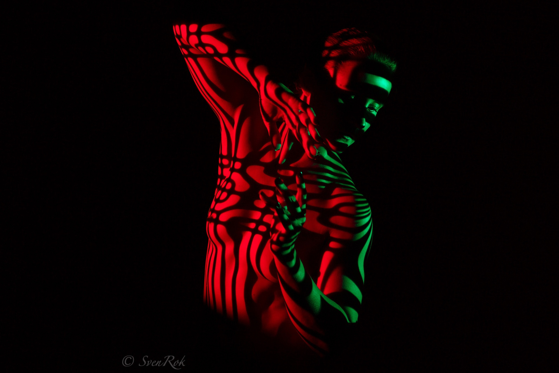 Red green patterns 