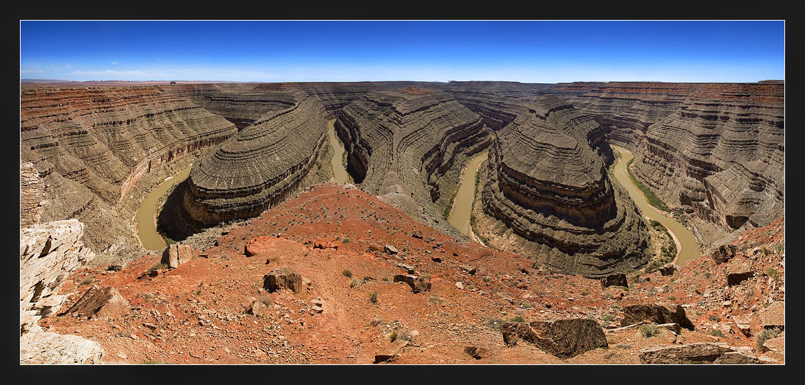 Зигзагулина, природы загогулина! Utah, Dead, Goose Neck, USA National Park