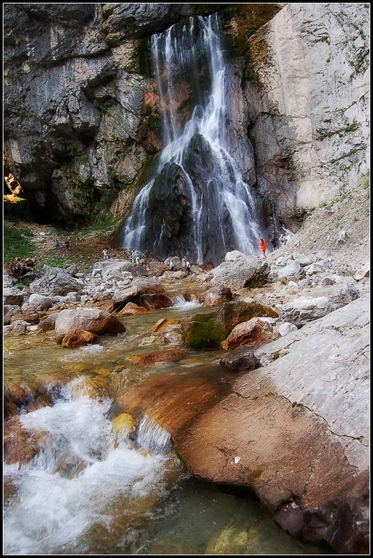 Гегский водопад. Абхазия, Гегское ущелье, Гегский водопад.