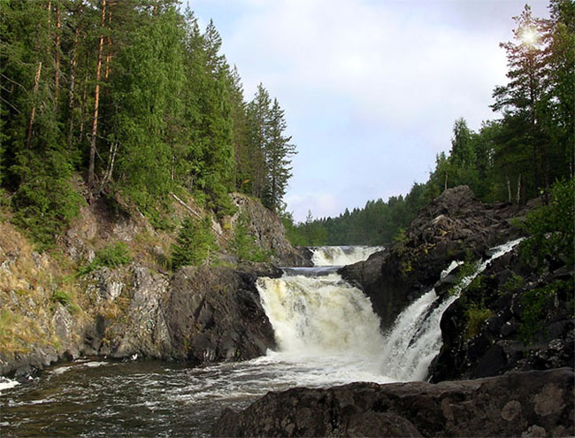 Для тех кто здесь был и для тех, кто захочет побывать Карелия водопад Кивач вода горы река красота