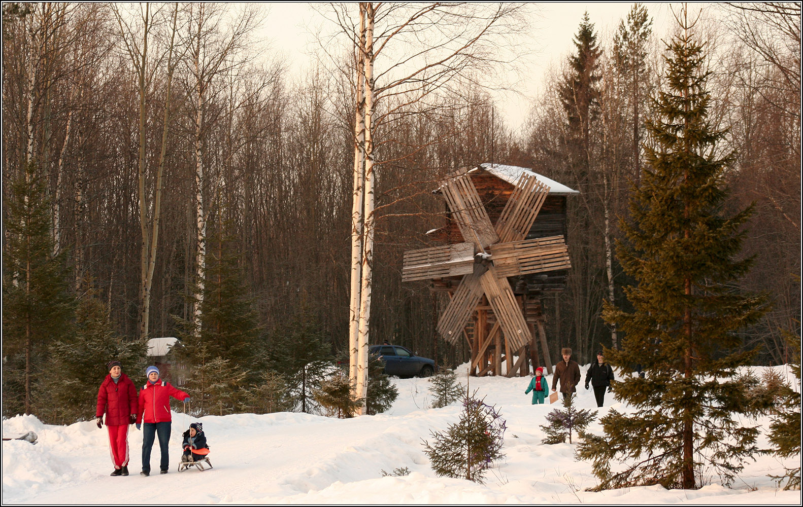 Прогулки в январе. 