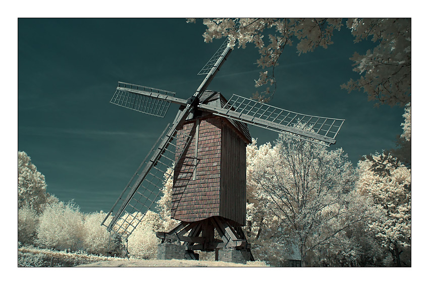 Infrared windmill озеро река девушка горы infrared infrarot hoya ir72
