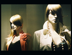 ewo on green mannequins