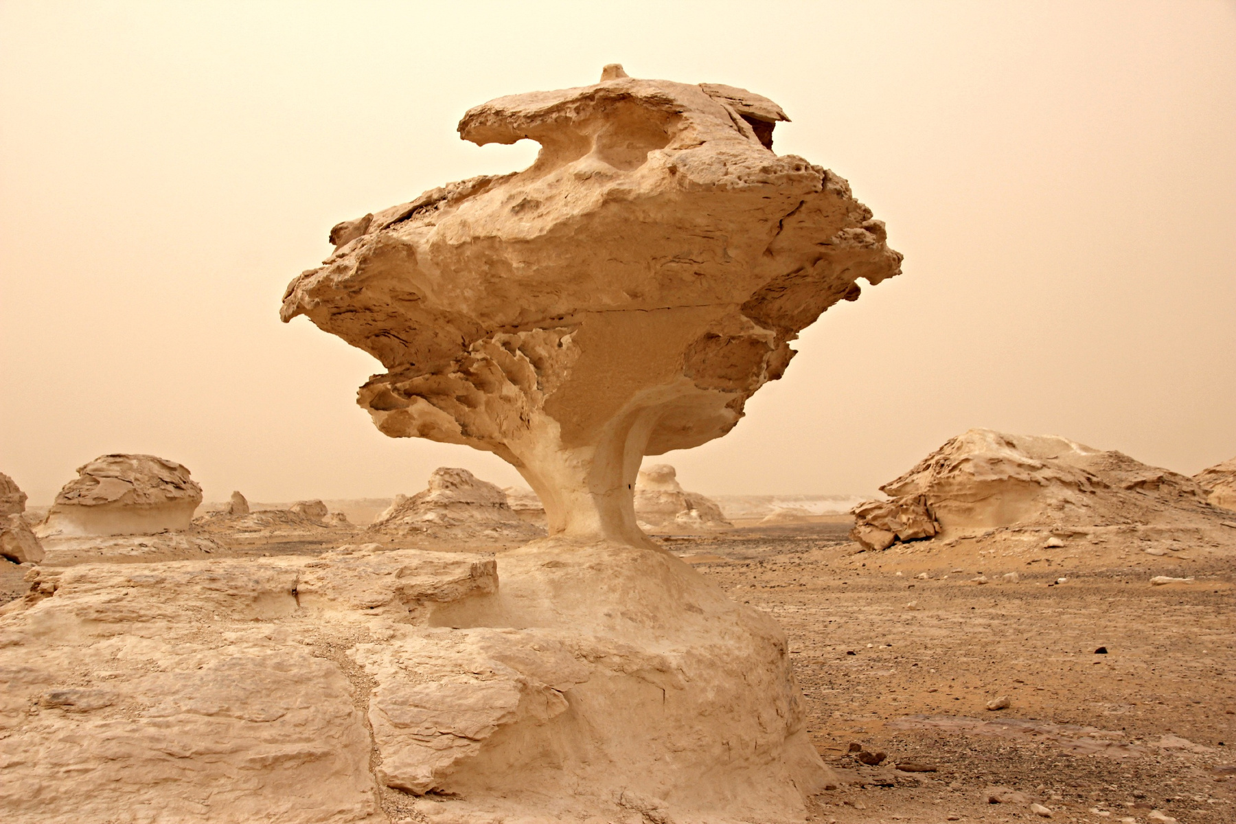 White desert, Egypt, storm 
