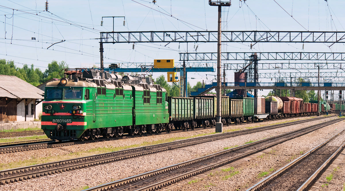 ВЛ80С-1465 ВЛ80С-1465 сев сжд транссиб техника транспорт жд железка поезд электровоз нея станция кострома