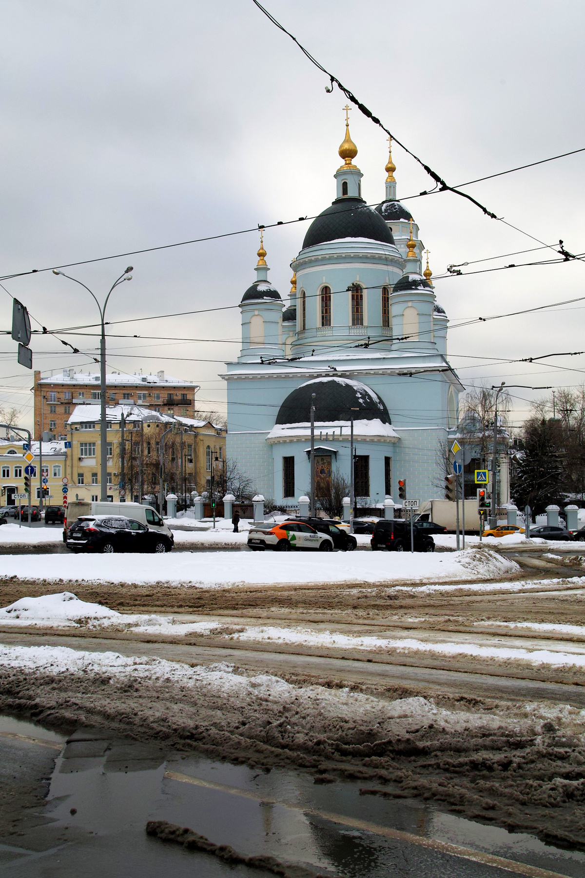 Церковь Сергия Радонежского город Москва площадь Андроньевская церковь Сергия Радонежского