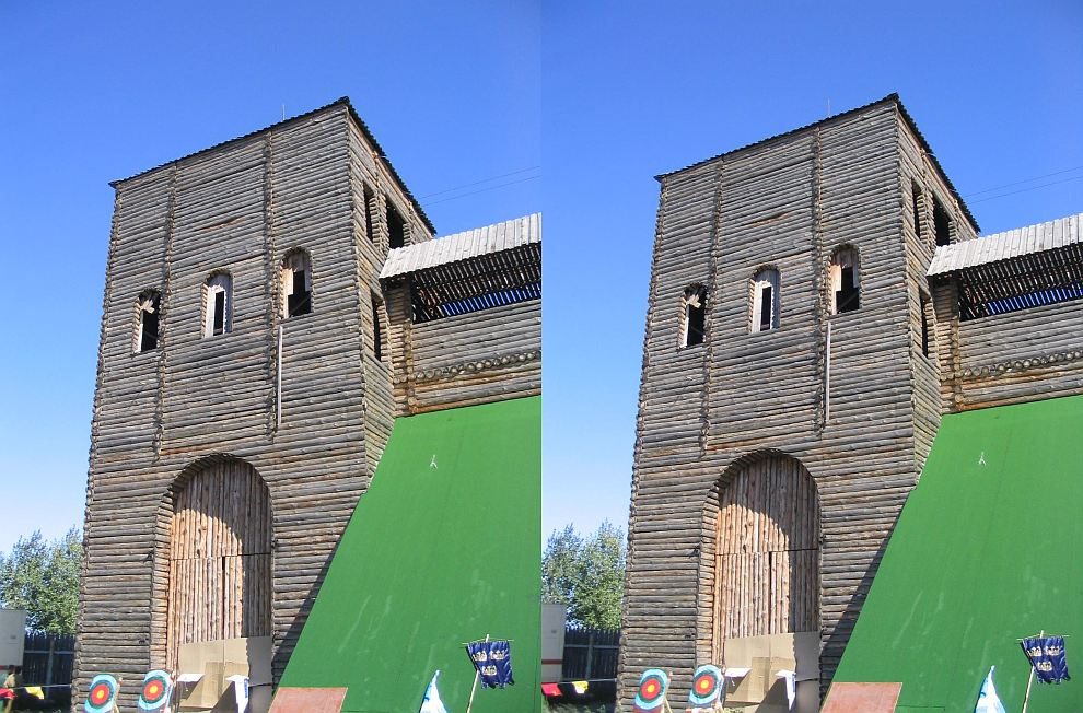 3D | повторяя старину стерео Киев Золотые ворота копия оболонь
