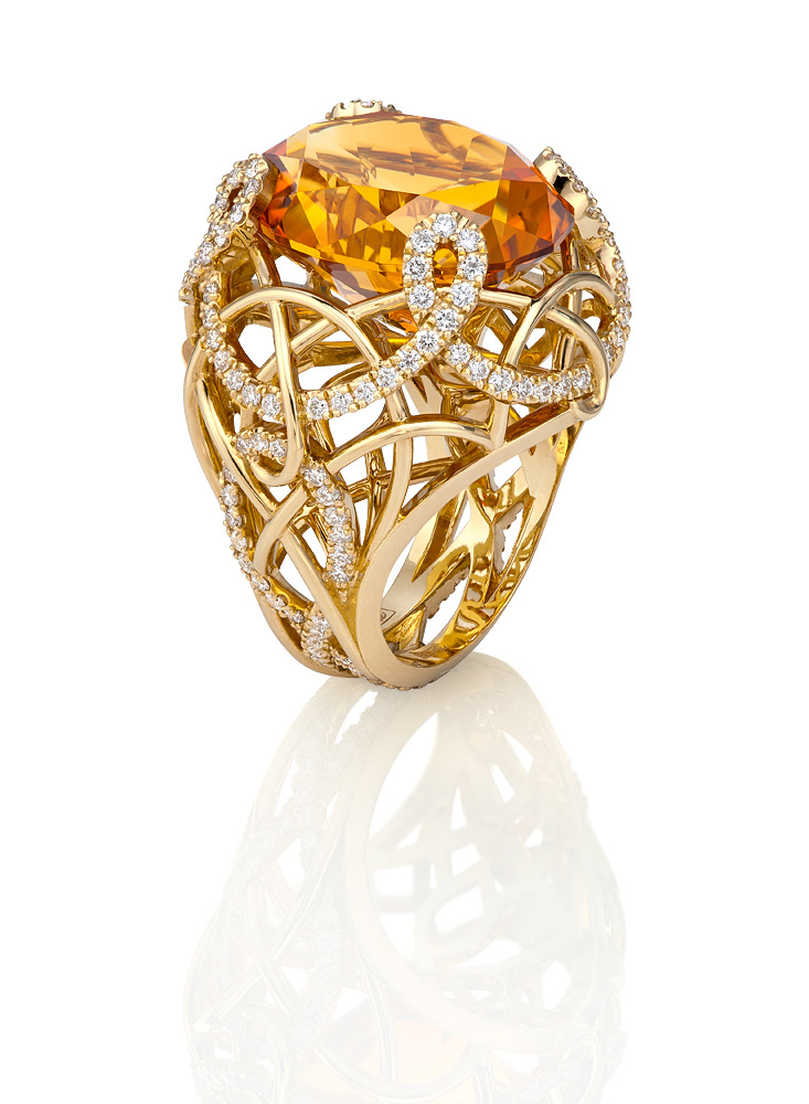 Ювелирный постер. Diamond Jewelry. Фотосъемка ювелирных изделий с бриллиантами и драгоценными камнями. Jewellery Photography ARNE Pryanechnikov Прянечников бриллианты цитрин