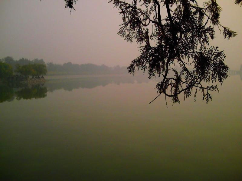 туманность туман, вода, Пекин