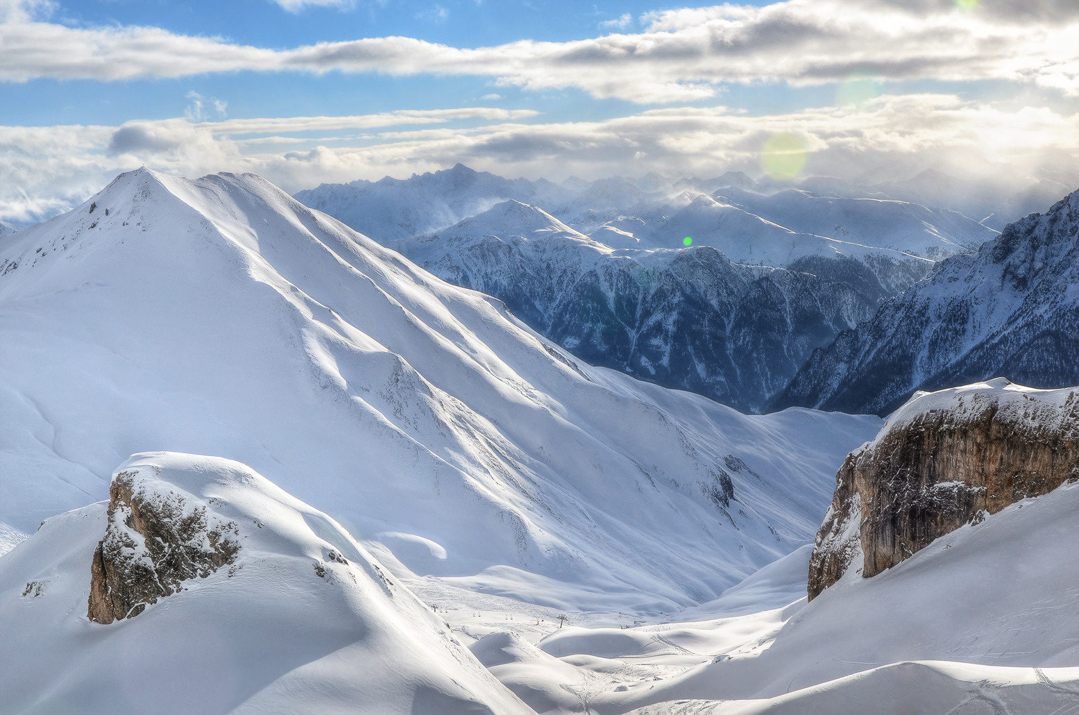 Alps winter snow alps mountains ischgl