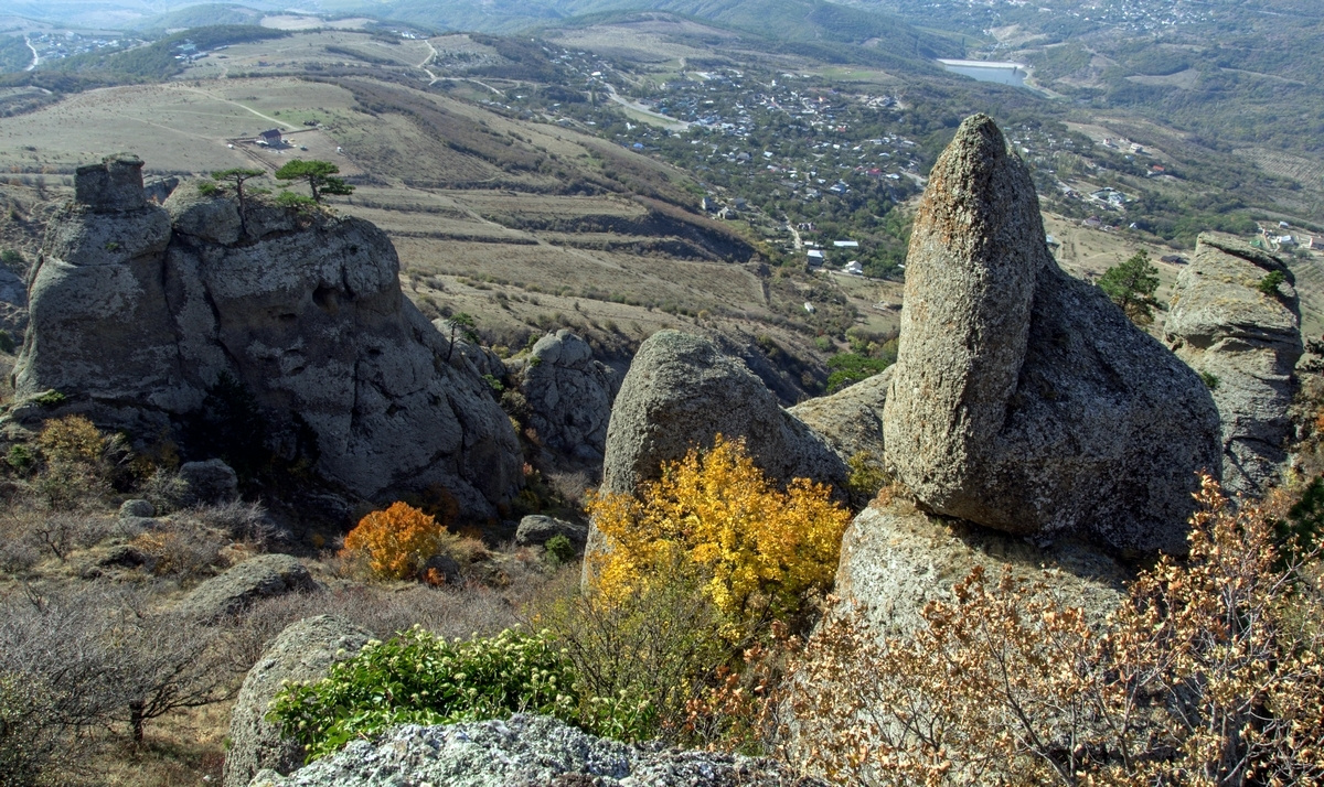 *** горы скалы осень