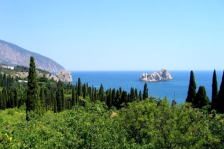 Гурзуф 2007 море, горы