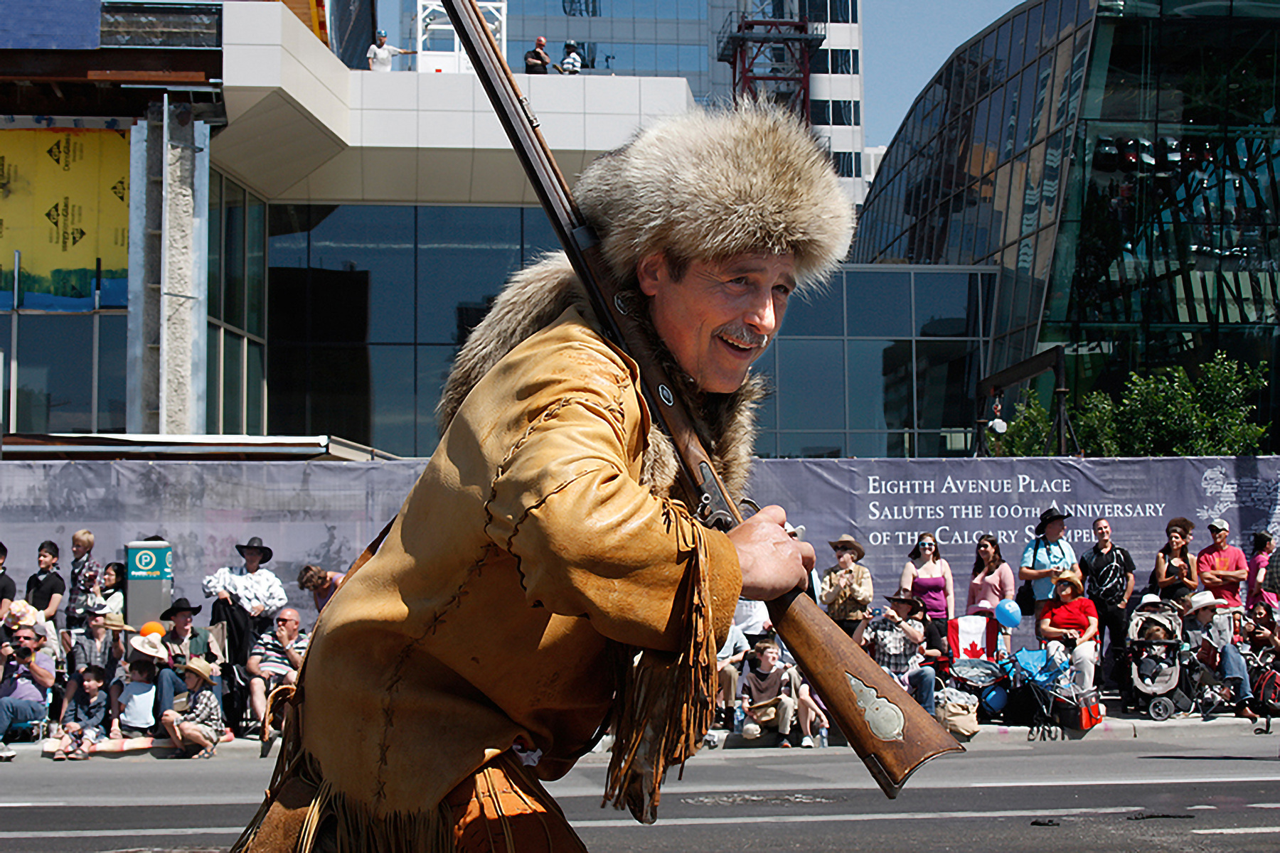 *Охотник Дикого Запада** Stampide Parade охотник массовое мероприятие зрелища традиция