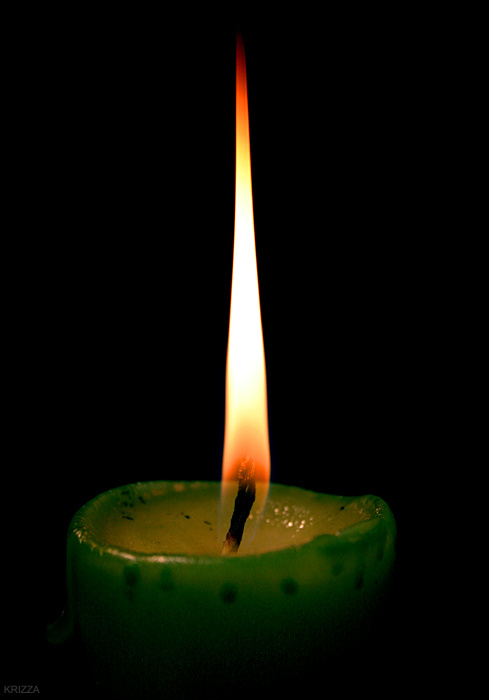 While the candle is burning candle