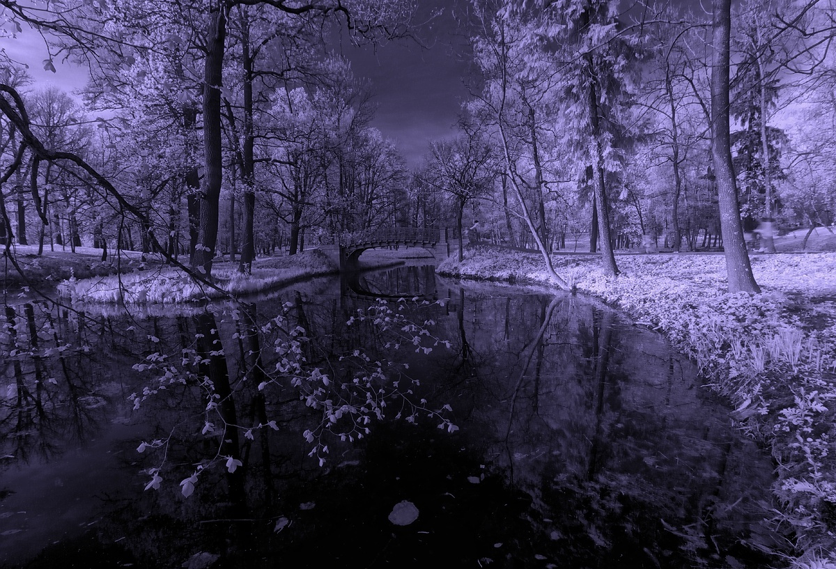 Пейзаж с призраками infrared