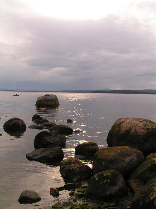 Хмурое Белое море  (Кандалакшский залив) Белое море, морской пейзаж, дорожка, Кандалакша, северная природа