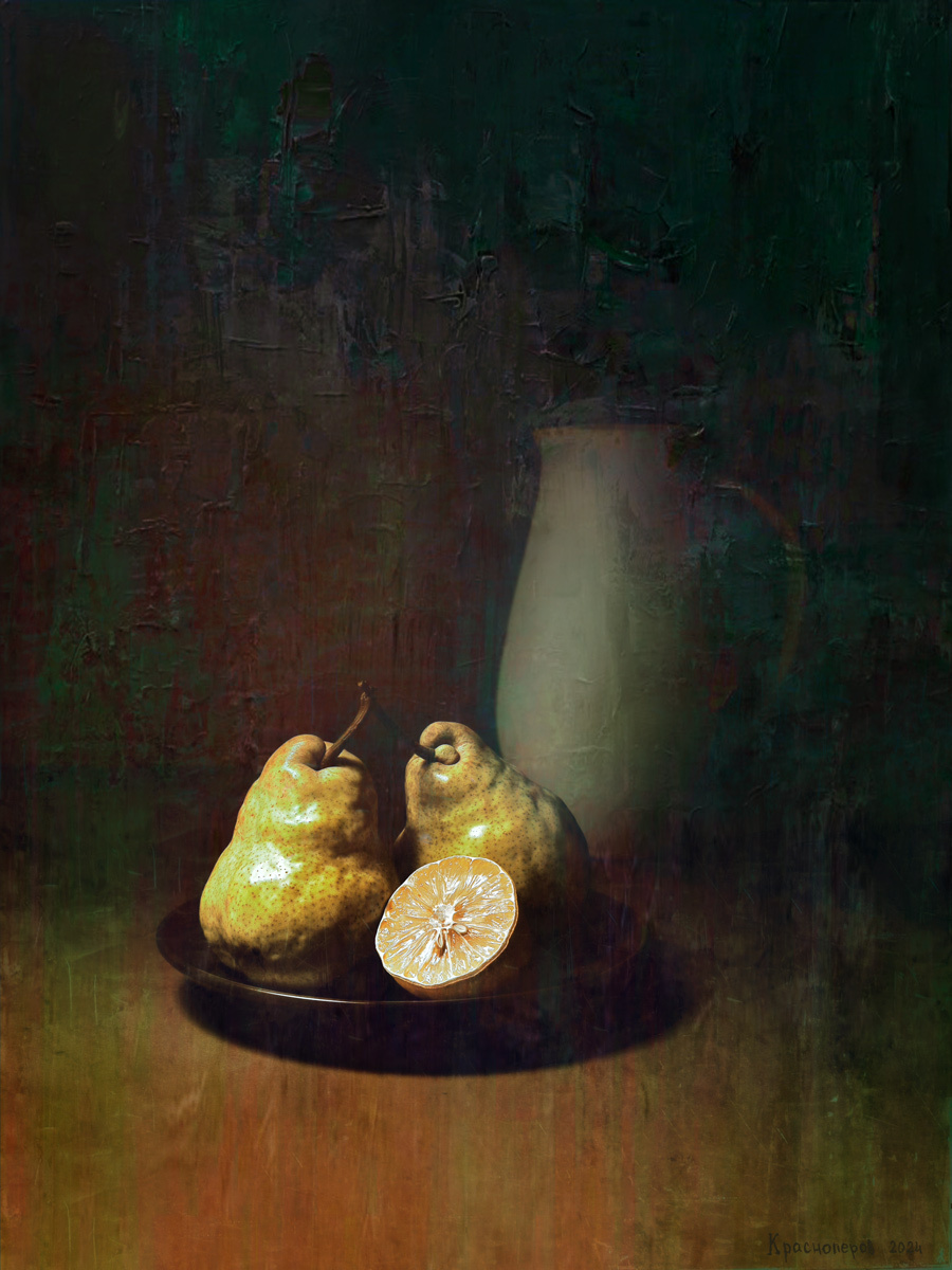 с грушами 