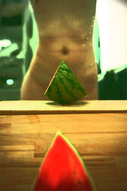 Melon. Flesh (selfportrait) melon flesh me nude