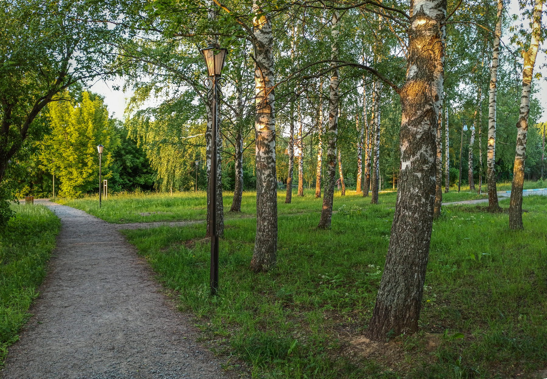 Гаснет день в лучах заката, Старый парк поник и дремлет… 