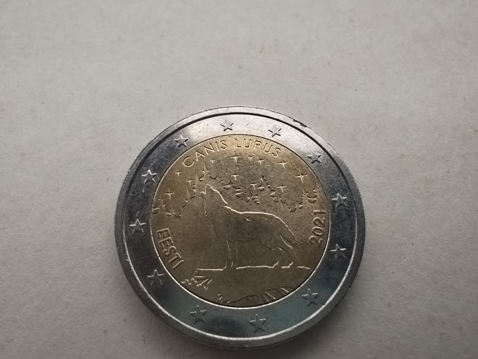 2 EURO. Волк. EURO