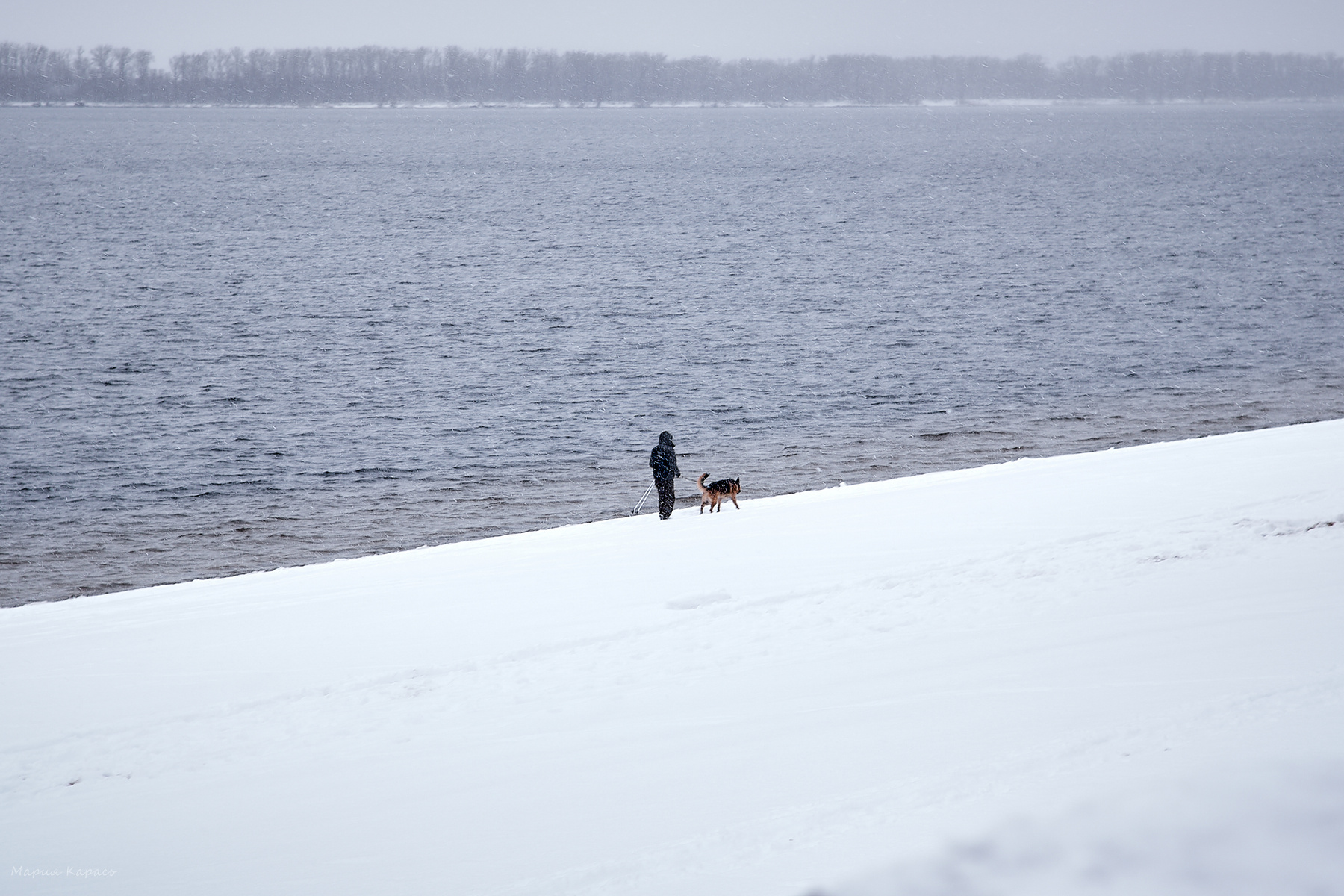 на границе разной воды 