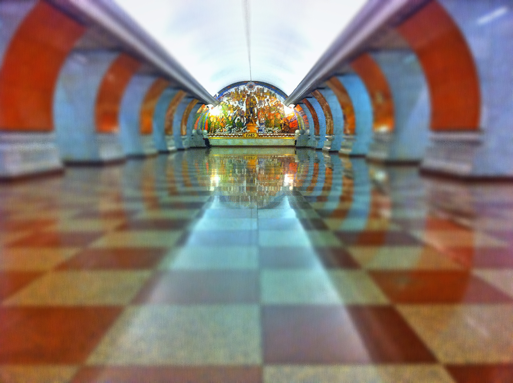 Картина Метро Россия Москва парк победы