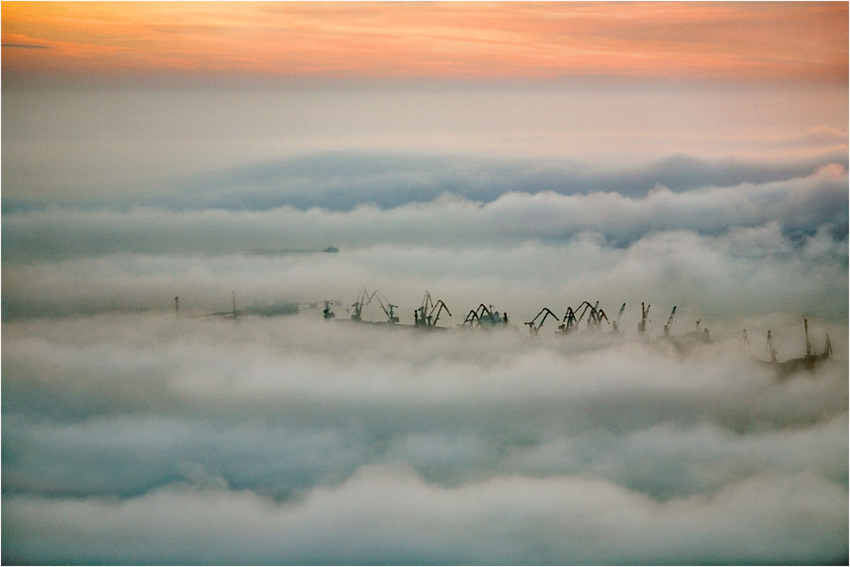 Краны и туманы... 