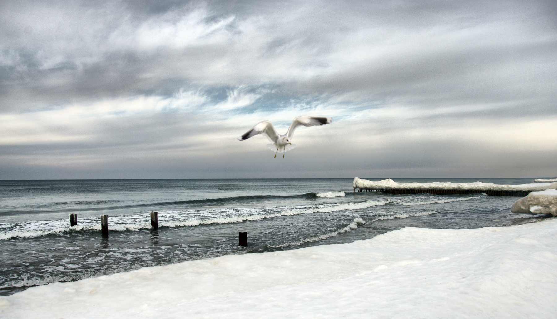 Балтика Зима, море