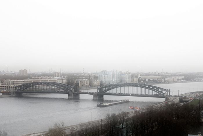 Нева мост река город