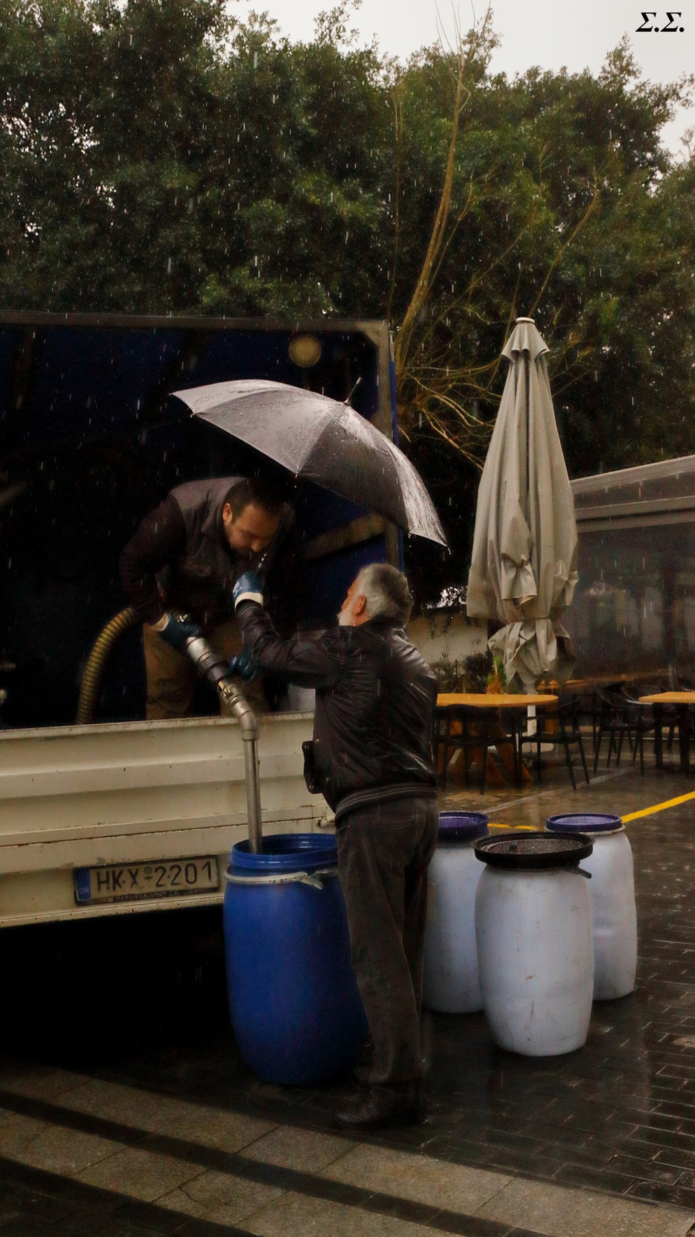 WORKING IN THE RAIN 