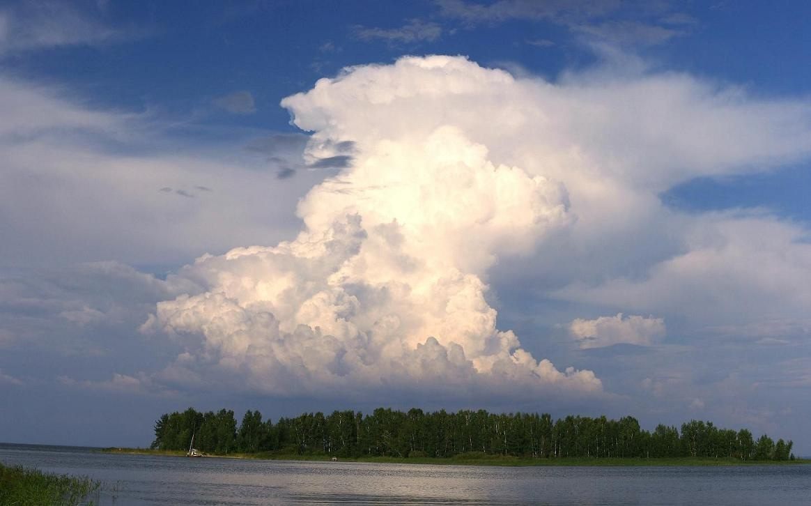 облако Новосибирск водохраниилище