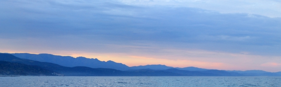 вечер.. Крым, Алушта, море, вечер, облака