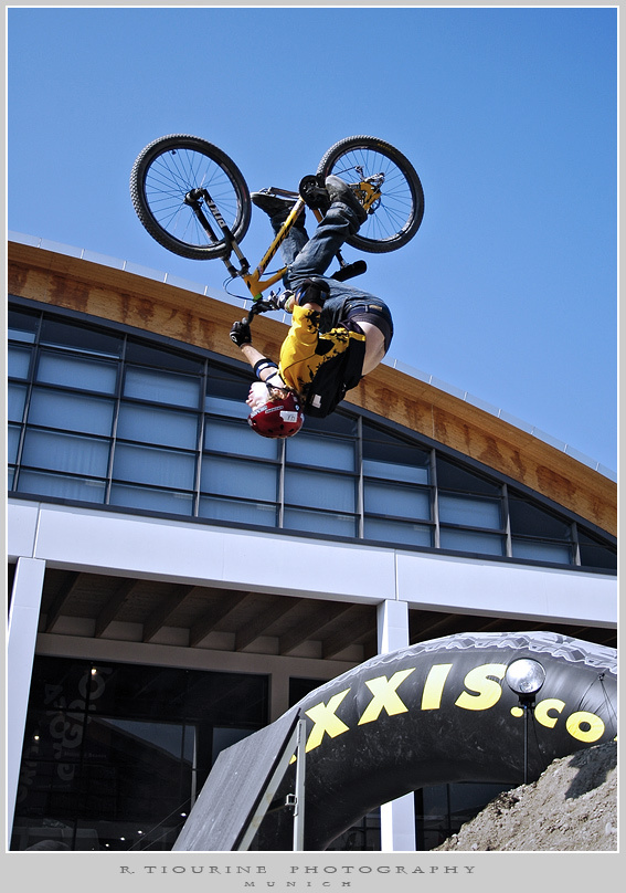 Backflip dirt jumping