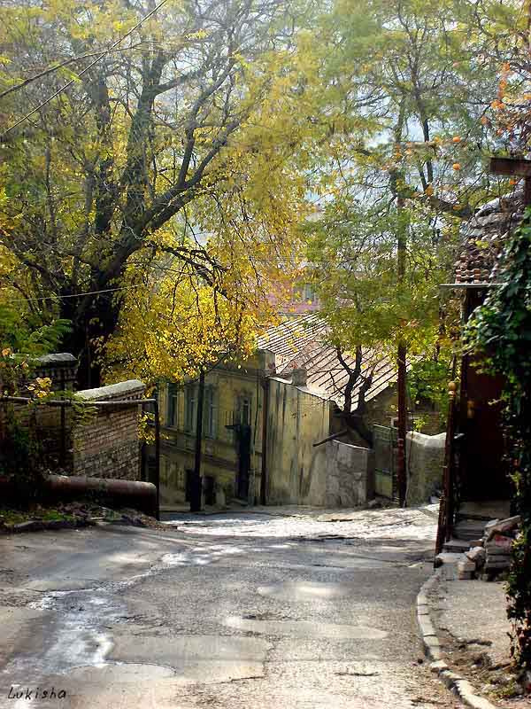 Старый город осень, Тбилиси, город, старый город