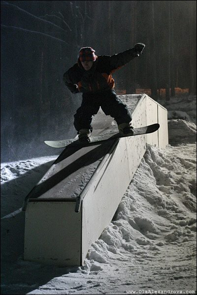 boardslide boardslide Орлиная гора сноуборд snowboard jibing Карлос
