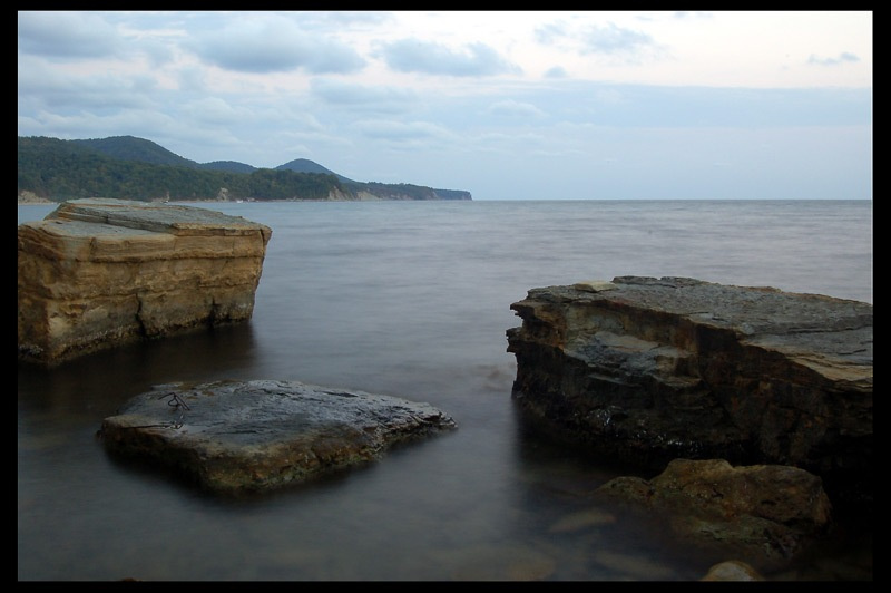 открытка с черного моря 2 море камни