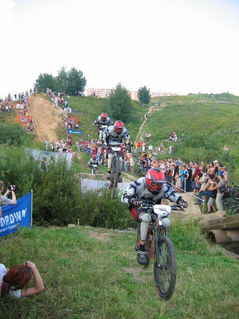 down to dirt downhill