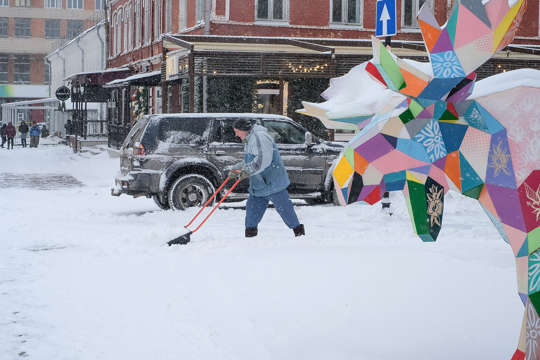 Зима в городе... зима город улица снег