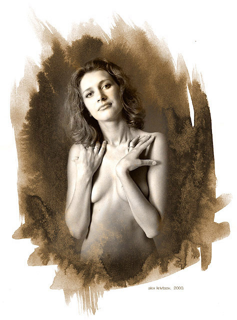 Naked contemplation. девушка обнаженная