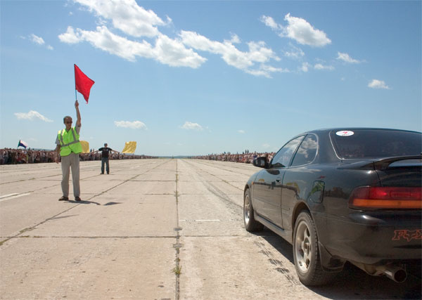 флаги drag race car