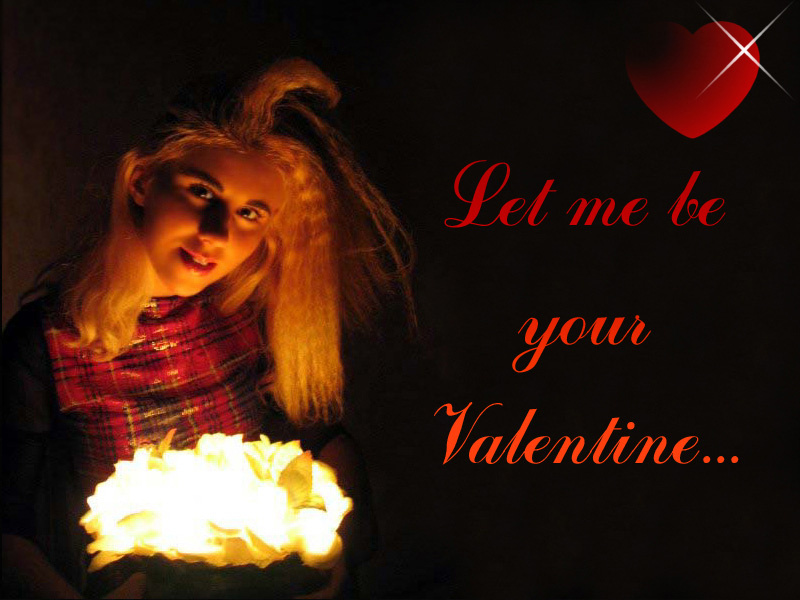 Let me be your Valentine... День Святого Валентина гламур девушка полусвет тени стилизация лампа свет темнота тьма поздравление