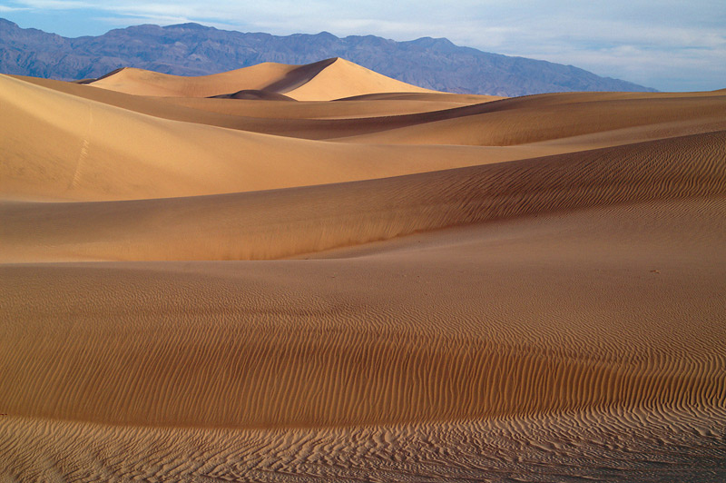 Дюна. Море спокойствия Meskite Flat Sand Dunes, Death Valley, California