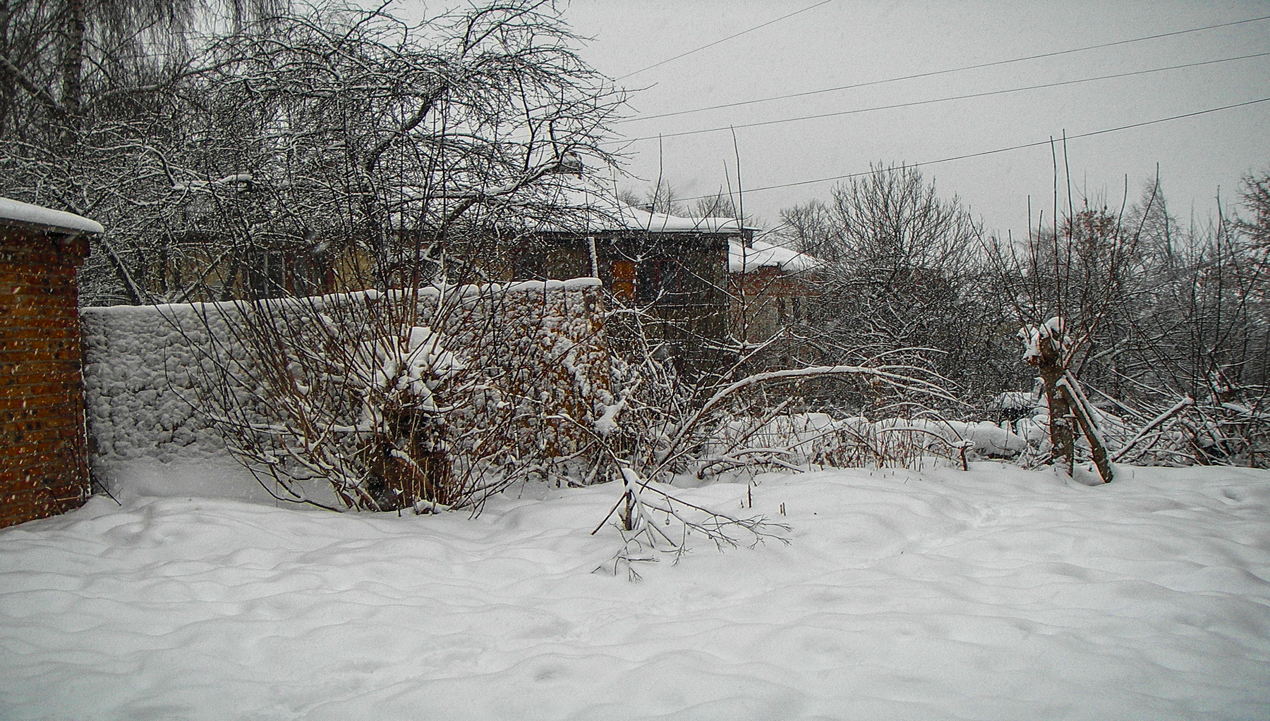 Снег в родном городе. 