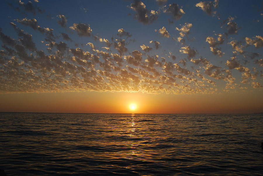 Закат на море 