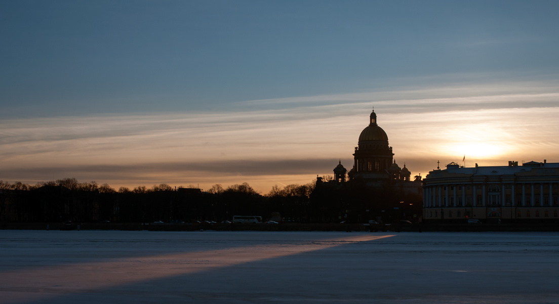Sun Prepares to Make an Appearance Petersburg